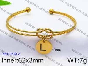 Stainless Steel Gold-plating Bangle - KB111628-Z