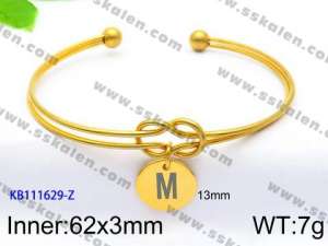 Stainless Steel Gold-plating Bangle - KB111629-Z