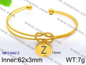 Stainless Steel Gold-plating Bangle - KB111642-Z