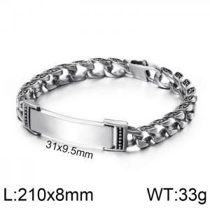 Stainless Steel Bracelet(Men) - KB112538-BD