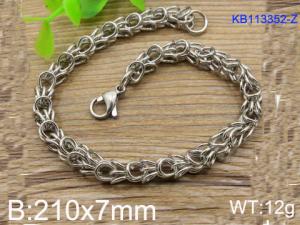 Stainless Steel Bracelet(Men) - KB113352-Z