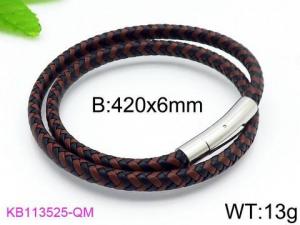 Leather Bracelet - KB113525-QM