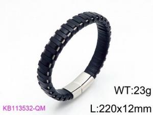 Leather Bracelet - KB113532-QM