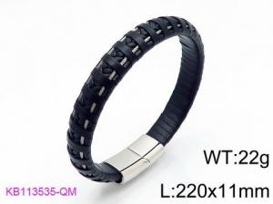 Leather Bracelet - KB113535-QM
