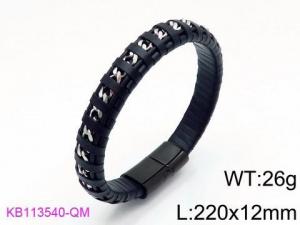 Leather Bracelet - KB113540-QM