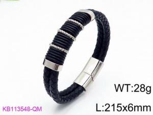 Leather Bracelet - KB113548-QM