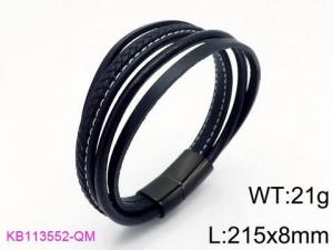 Leather Bracelet - KB113552-QM