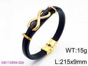 Leather Bracelet - KB113554-QM