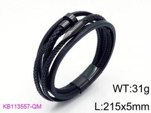 Leather Bracelet - KB113557-QM