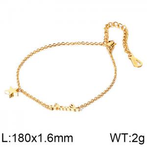 Stainless Steel Gold-plating Bracelet - KB113841-KSP