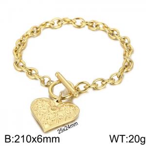 Stainless Steel Gold-plating Bracelet - KB113930-Z