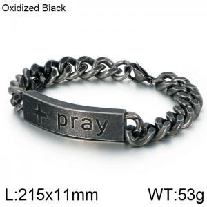 Stainless Steel Bracelet(Men) - KB115118-KFC