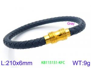 Leather Bracelet - KB115151-KFC