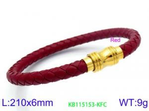 Leather Bracelet - KB115153-KFC