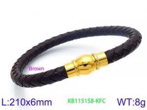 Leather Bracelet - KB115158-KFC