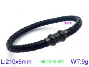 Leather Bracelet - KB115197-KFC