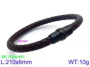 Leather Bracelet - KB115206-KFC
