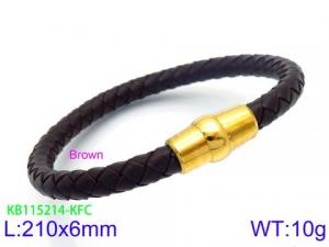 Leather Bracelet - KB115214-KFC