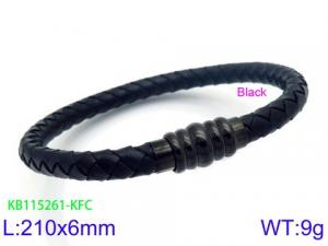 Leather Bracelet - KB115261-KFC