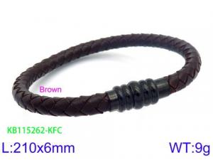 Leather Bracelet - KB115262-KFC