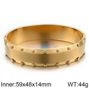 Stainless Steel Gold-plating Bangle - KB115267-KSP