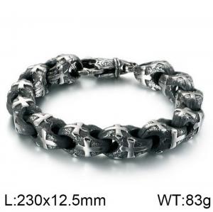 Stainless Steel Bracelet(Men) - KB115376-BD
