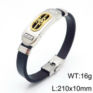 Leather Bracelet - KB115897-HB