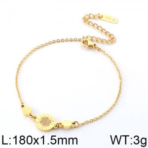 Stainless Steel Gold-plating Bracelet - KB116013-K