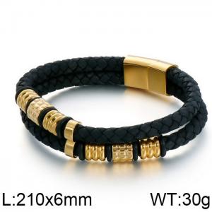 Leather Bracelet - KB116186-KFC