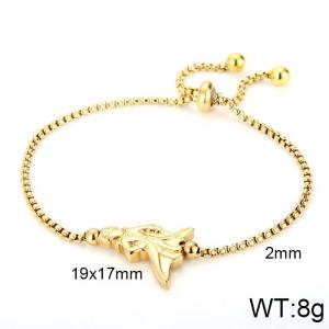 Stainless Steel Gold-plating Bracelet - KB116446-KFC