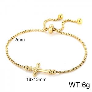 Stainless Steel Gold-plating Bracelet - KB116457-KFC