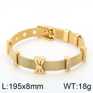 Stainless Steel Gold-plating Bracelet - KB116562-KHY