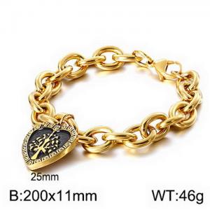 Stainless Steel Gold-plating Bracelet - KB117241-Z