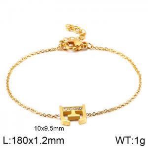 Stainless Steel Gold-plating Bracelet - KB117686-KLB