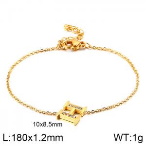 Stainless Steel Gold-plating Bracelet - KB117692-KLB