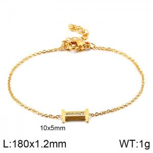 Stainless Steel Gold-plating Bracelet - KB117694-KLB