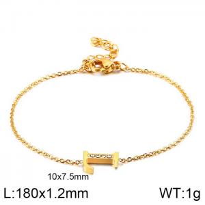 Stainless Steel Gold-plating Bracelet - KB117700-KLB