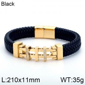 Leather Bracelet - KB117799-KFC