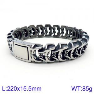 Stainless Steel Bracelet(Men) - KB118444-BDJX