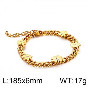 Stainless Steel Gold-plating Bracelet - KB118511-KHY