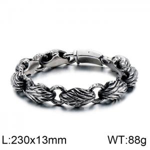 Stainless Steel Bracelet(Men) - KB118538-BDJX