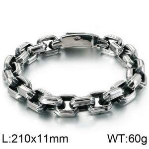 Stainless Steel Bracelet(Men) - KB118541-BDJX
