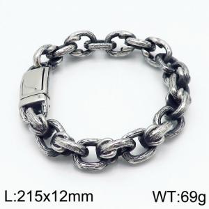 Stainless Steel Bracelet(Men) - KB118542-BDJX