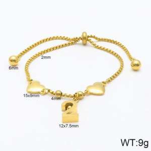 Stainless Steel Gold-plating Bracelet - KB118920-Z