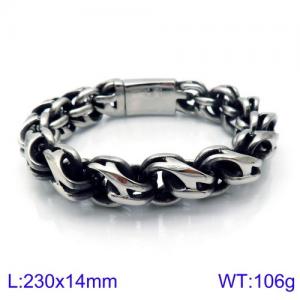 Stainless Steel Bracelet(Men) - KB119288-BDJX