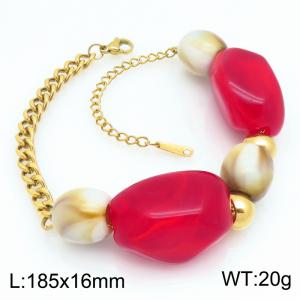 Stainless Steel Gold-plating Bracelet - KB119431-SP