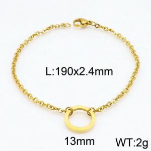 Stainless Steel Gold-plating Bracelet - KB119559-Z