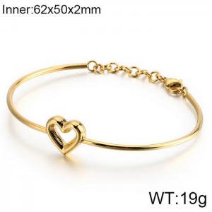 Stainless Steel Gold-plating Bangle - KB120020-KHY
