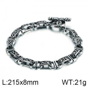 Stainless Steel Bracelet(Men) - KB120776-BD