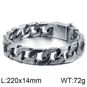Stainless Steel Bracelet(Men) - KB120779-BD